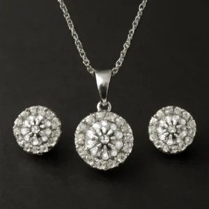 Diamond Pendant Set