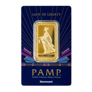PAMP / Newmont Lady of Liberty Gold Minted Bar - 1oz